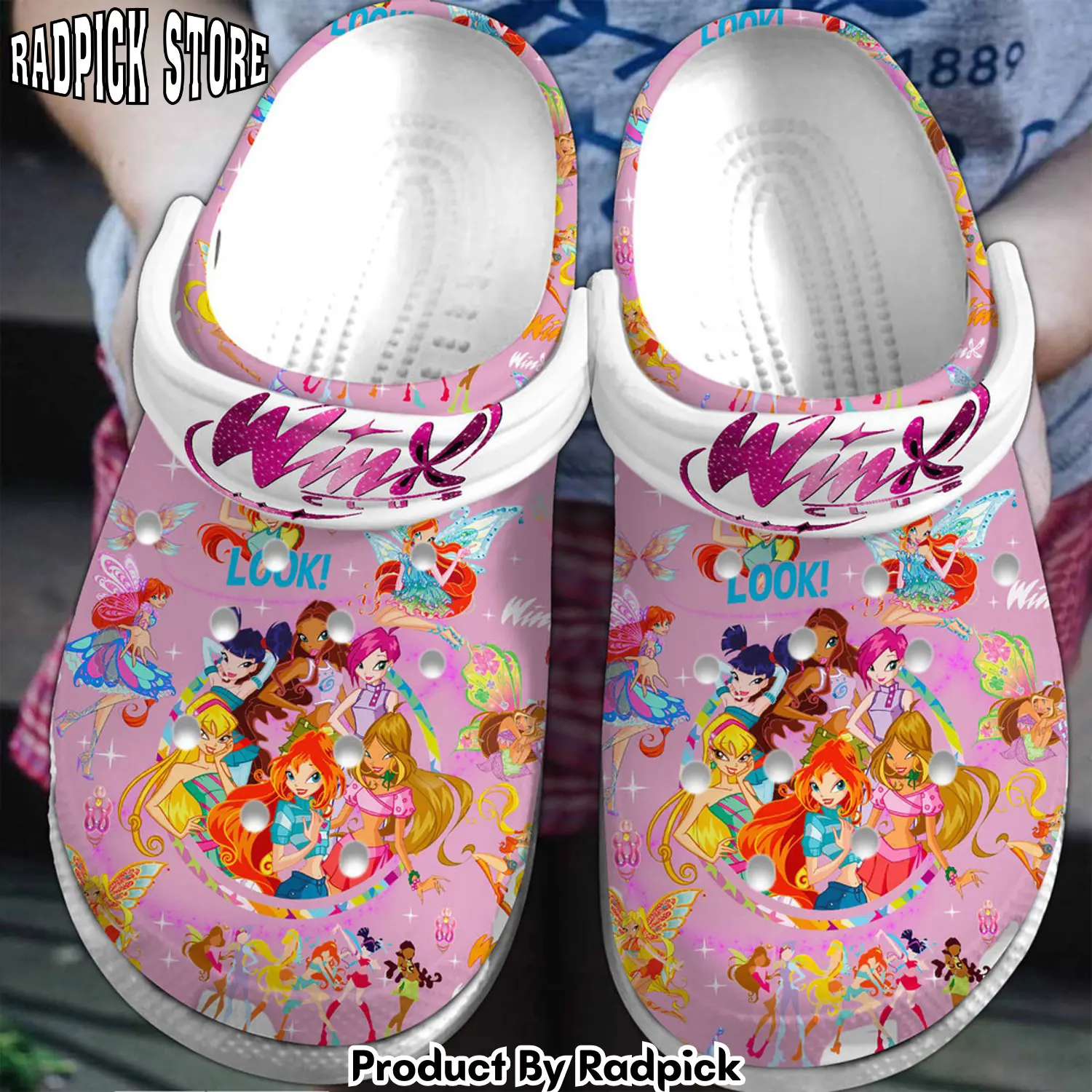 Radpick premium winx club tv series clogs shoes comfortable for men women rp6522010